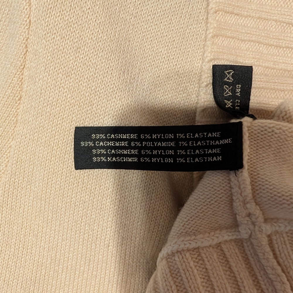 Rare Vintage Ralph Lauren Black Label Cashmere Cream Sweater - Picture 5 of 5